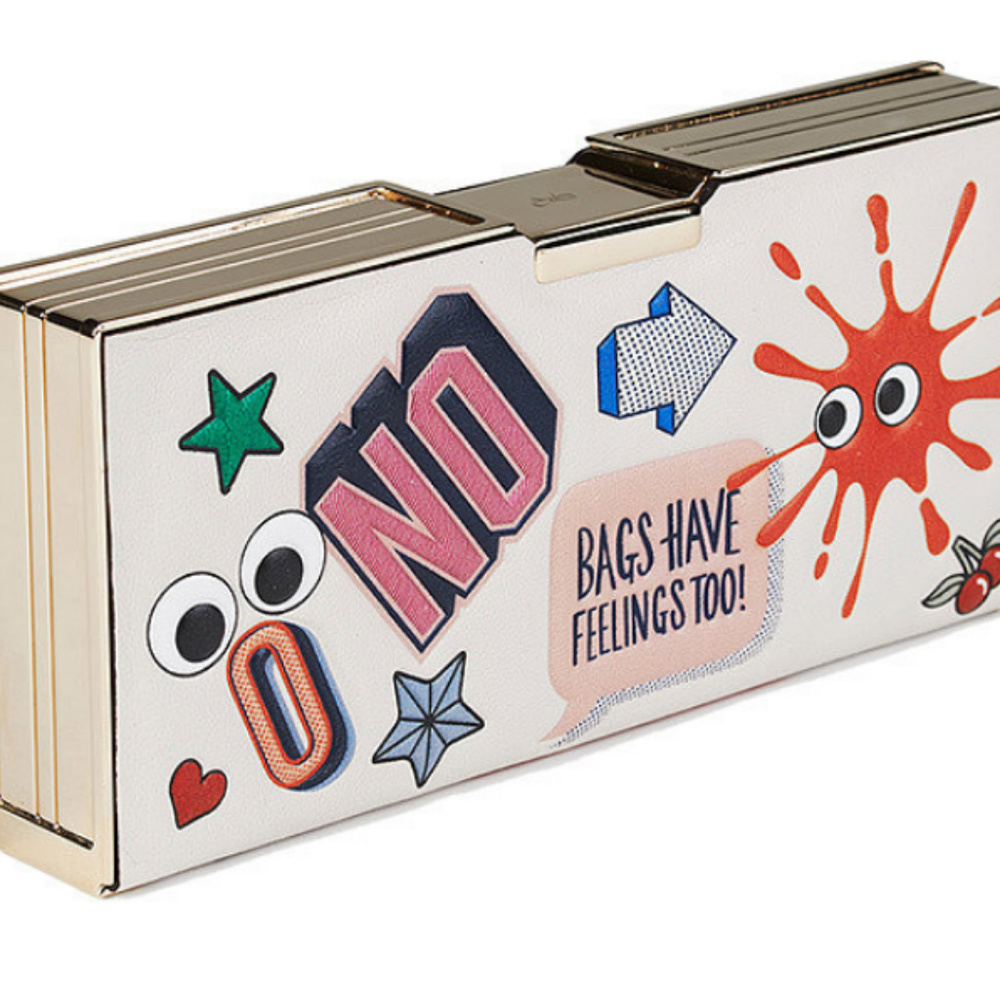Anya Hindmarch Stickered-Up Pencil Case Clutch - Picture 3 of 8